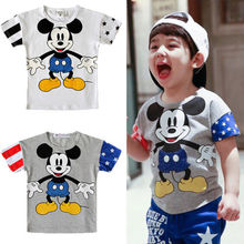 Mickey Minnie Baby Boys Girls Short Sleeve Tops T Shirts Clothes 2 7Y