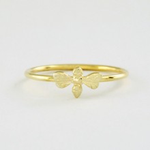 Free Shipping Honey Bee Ring in Solid 18K Gold, Jewelry Ring For Women wholesale