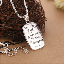 2015 Vintage Mother Mom Gift love Between Mother and Daughter Pendant Necklace Gold Plated Necklace Jewelry