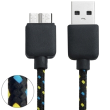 Nylon Braided Micro USB 3.0 Data Transfer / Charge Sync Cable for Samsung Galaxy Note III / N9000 / Galaxy S5 / G900 Length: 3m