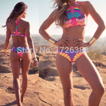 2015 новинка сексуальные женщины подтолкнуть вверх мягкий шаблон бикини установить пляжная купальники купальник sml