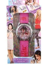 Free shipping 1 pcs/lot girls Violetta watches with boxes/Kids Cartoon Wristwatches /Children party supplies,best gift