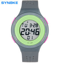 SYNOKE Brand Watches women&Man watch Swim Breathable Digital Watch Metrosexual classic preferred 6 Colors 67866
