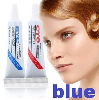 FD1419 To use Makeup False Eyelash Eye Lash Waterproof Glue Adhesive Transparent Bluex1