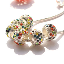 Freeshipping 3pcs lot DIY big hole Shambhala Beads Charms fit Europe pandora Bracelets necklaces accessories Jewelry