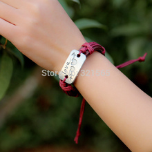 Cupid Match Up Double Heart Love Genuine leather upper Bracelet Romantic Gift for Lovers Super Value