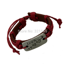 Cupid Match Up Double Heart Love Genuine leather upper Bracelet Romantic Gift for Lovers Super Value