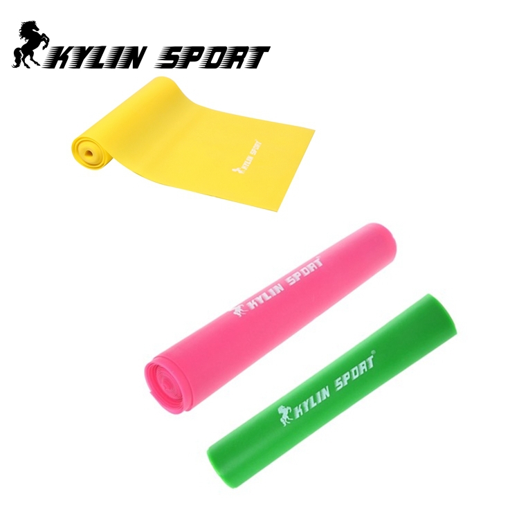 Set of 3 bands 1 5m Strengthen muscles training resistance bands fitness power exercise for wholesale