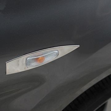 one lot 2pcs Stainless Steel side light cover trim for MITSUBISHI ASX MITSUBISHI ASX Accessories