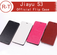 100% Official Jiayu S3 Flip Leather Case Original Flip Leather Case With Hall Function For Jiayu S3 Mobile Cell phone