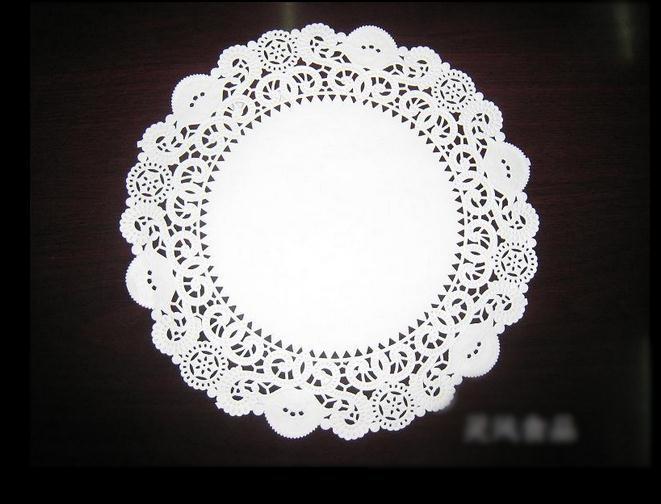 U.WILL 180 Pieces 4.5inch White Lace Round Paper Doilies Cake Packaging Pads Wedding Tableware Decoration