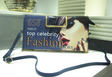 Free shipping 2015 Women Brand Designer Clutch bag ladies Fashion Hand bag Printed Clutches women leather