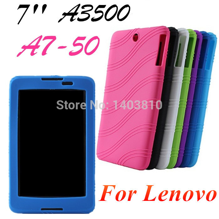 Free shipping Fashion Colorful For Lenovo A3500 A7 50 7 inch Sweety Silica Gel Soft Back