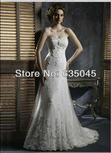 2015 New Style Custom Made Romantic Vestido De Noiva Tulle Crystal Beading Pleat Bow A Line