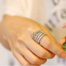 2015 New Design Women Imperial Crown Circle Rings Women Fashion Jewelry