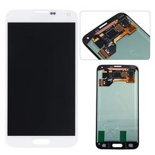 Wholesale Mobile phone spare parts 100% Original For Samsung galaxy S5 I9600 lcd G900F/G900H LCD screen display digitizer white