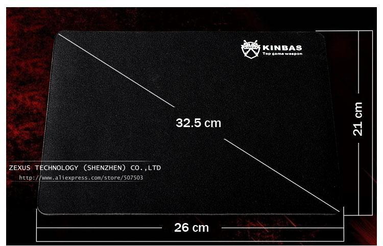 New Fashion Kinbas Brand 260 X 210 X 2 Mm Rubber Material Mouse Pad Pc Computer