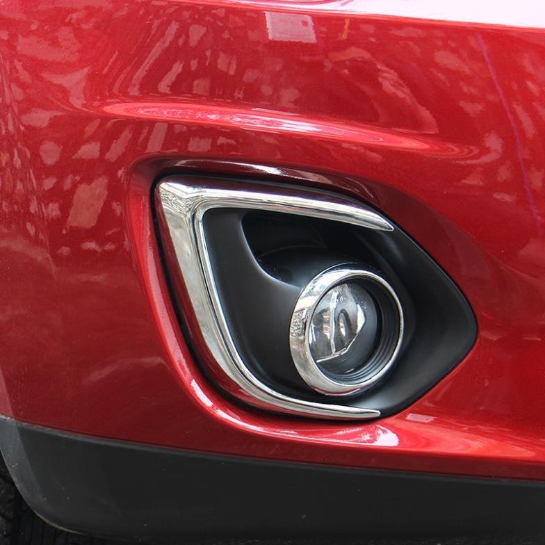 Front Fog Light Lamp Cover Chrome Trim Trims 4pcs for MITSUBISHI ASX MITSUBISHI ASX Accessories