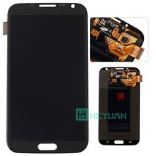 Wholesale 100% Original For Samsung galaxy note 2 N7100/N7105 LCD display touch screen digitizer black Mobile phone spare parts