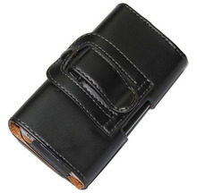 2015 New Smooth pattern Lichee Pattern PU Leather Phone Belt Clip lenovo a319 Cell Phone Accessories