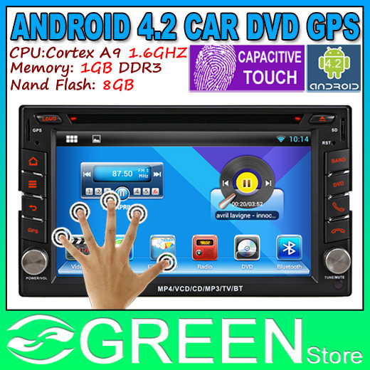 Latest Dual Core 1 6 GHz 2 Din Universal Dual Core Pure Android 4 2 Vehicle