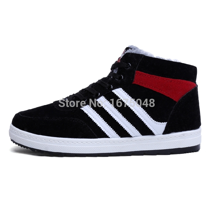 2015 new style European and American men s sport shoes warm cashmere shoes Skater shoes