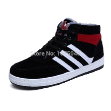 2015 new style European and American men s sport shoes warm cashmere shoes Skater shoes