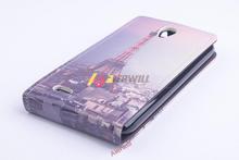 Aierwill Luxury Colored Painting Protector Leather Flip Case Cover Up and down For Lenovo A859 Smartphone