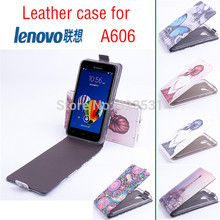 Hot Selling!!!  lenovo A606 Smartphone Painted Flip cover leather Case.  Case For lenovo A606 Mobile Phone. Free Shipping