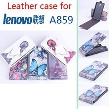 Newest Luxury Flip Painting Leather Magnetic Wallet Case Cover Original Phone Case For Lenovo A859 Smartphone