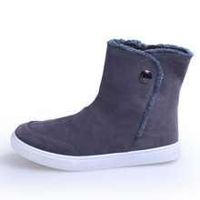The new 2015 suede leather boots fashion warm cotton brand footwear men s spring and autumn