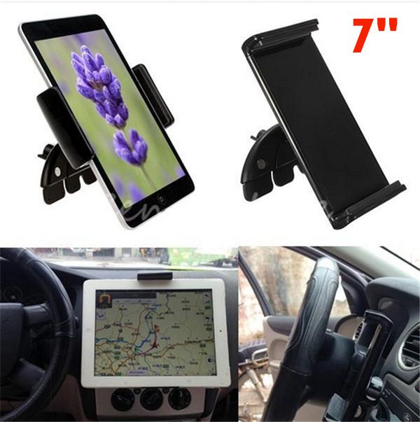 Best Price 7 Inches Universal Adjustable 60 90mm Car CD Slot Mobile Mount Holder Stand For