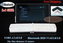 Free Shipping 2.4GHZ Tablet Smartphone External Bluetooth Keyboard Folding Keyboard Electronic gifts F6