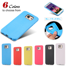 50pcs/lot Soft Silicon Thin Cover for Samsung Galaxy S6 G920 Slim TPU Honeycomb Dots Mobile Phone Accessories Back Cases for S6