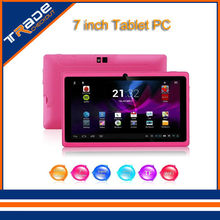 7 inch Dual core android tablet pc Q88 II android 4.2 8GB dual camera WIFI OTG capacitive screen cheapest Pink