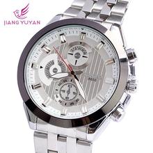Watch luxury men genuine quartz jewelry Japan movement stainless steel alloy watch