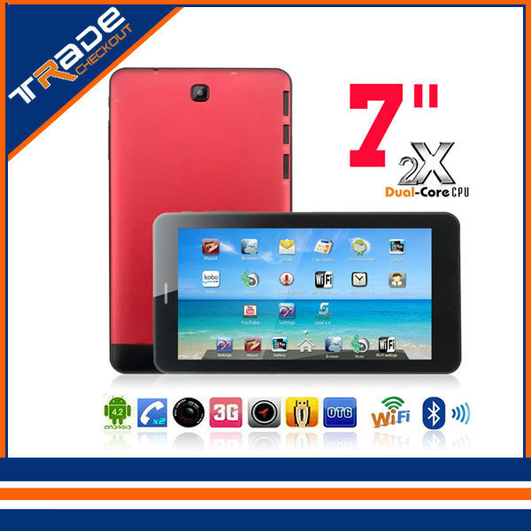 Cheapest High Quality 7 inch Dual Core tablet pc dual Camera android 4 2 Capacitive Screen