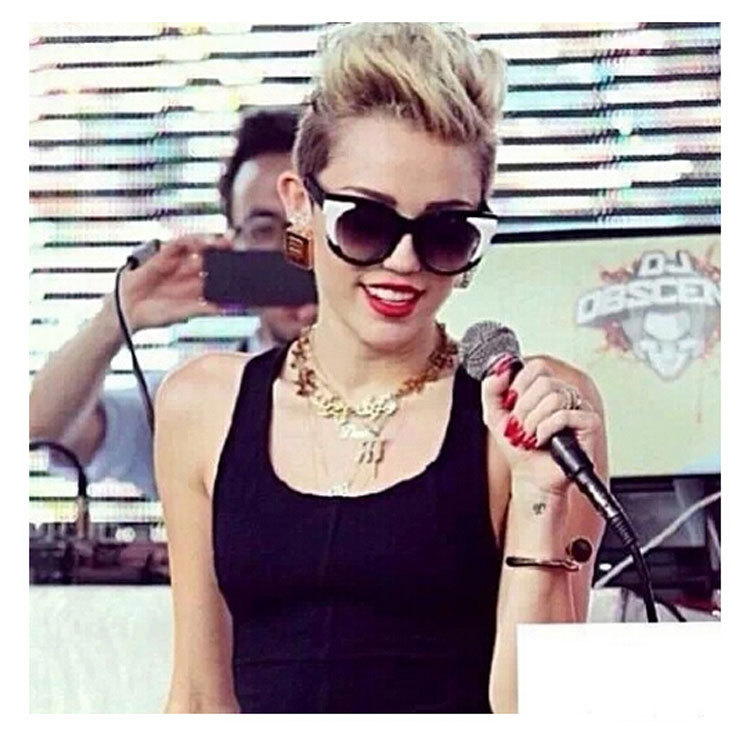 4 color Fashion round glasses Personality color matching 2015 new women s sunglasses free shipping G099