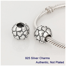 Fits Pandora Bracelet DIY Making Authentic 100% 925 Sterling Silver Beads Heart Charm 2014 New Jewelry For Women L198
