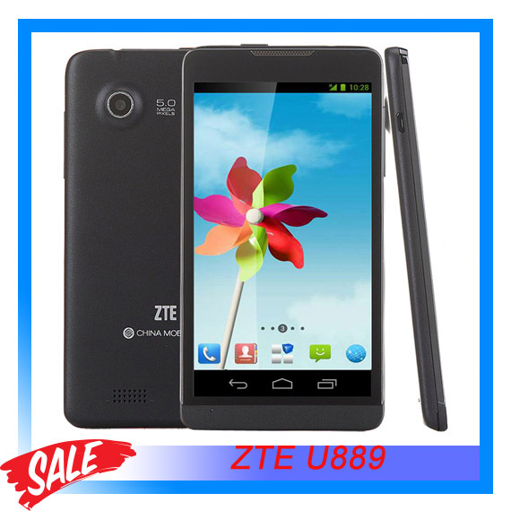 Original New ZTE U889 LC1813 Quad Core Mobile Phone Android 4 2 512M RAM 4GB ROM