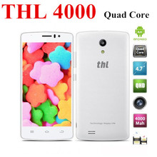 Instock Original THL 4000 mobile phone MTK6582 Quad core cell phones 1.3Ghz smartphone Android4.4 4.7” 4000mAh