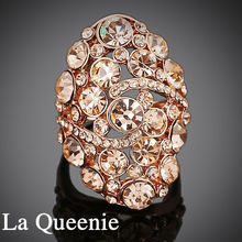 Multicolor Flower Rhinestone Crystal Rings bone sapphire ruby jewelry Indian Fashion Created Diamond Ring For Bijoux