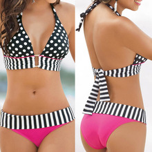 Sexy Women Swimwear Bikini Set Bandeau Push Up Padded Bra Swimsuit
