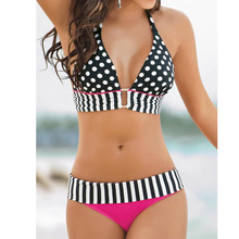 Sexy Women Swimwear Bikini Set Bandeau Push Up Padded Bra Swimsuit