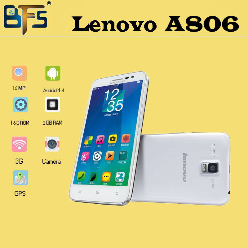 Original Lenovo A806 A8 MTK6592 Android 4 4 Octa Core Mobile Phone 1 7GHz 5 0
