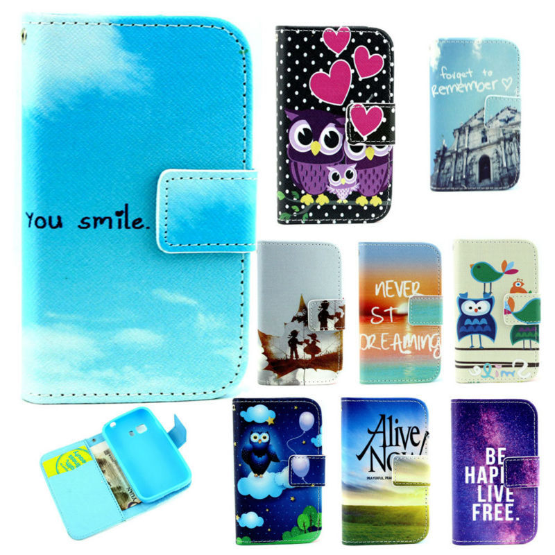 For LG L Prime D337 Cell Phone Case Flip Cover Leather New 2015 Fashion Colorful Cartoon