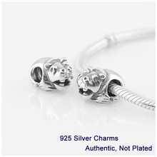 Fits Pandora Bracelet DIY Making Authentic 100% 925 Sterling Silver Original Beads Hippo Charm Women Jewelry 2014 L264