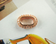 Wholesale Gold Women Jewelry Austrian AAA Zircon Crystal Charm Loose Bead fit Fashion European pandora Bracelet