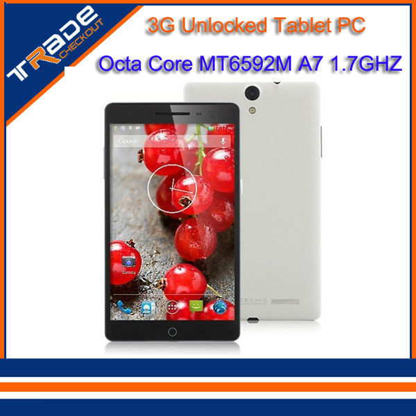 7 o Inch 3G unlocked MT6592m Octa Core Android 4 4 2 3G 2G phone Call