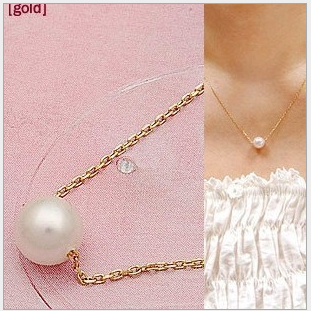 Collares Mujer Collier 2015 Hot Sale Brand Design Fashion Elegant Charm Simple Generous Pearl Pendant Chain